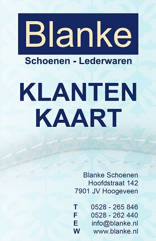 Klantenkaart Blanke Schoenen